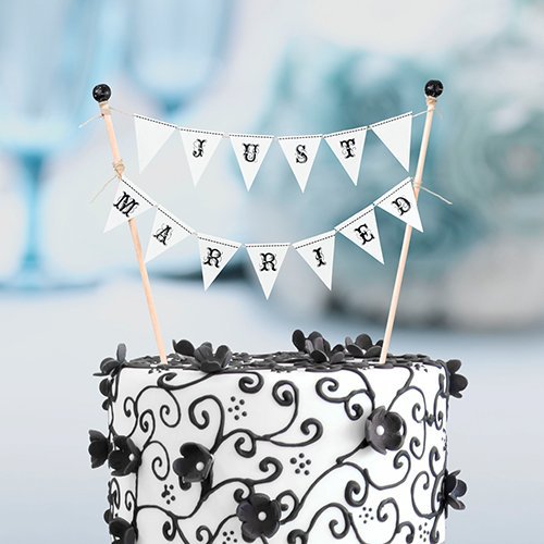 Bunting Wedding Cake Topper | Beau-coup