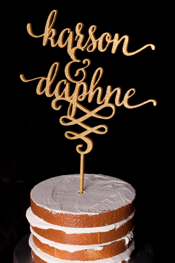 Custom First Name Wedding Cake Topper | Etsy HomePrint3DToppers