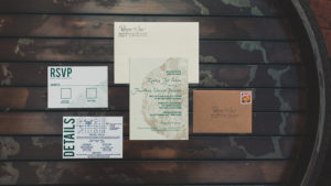 Eco Friendly Earth Tone Wedding Invitation Suite from Forever Fiances
