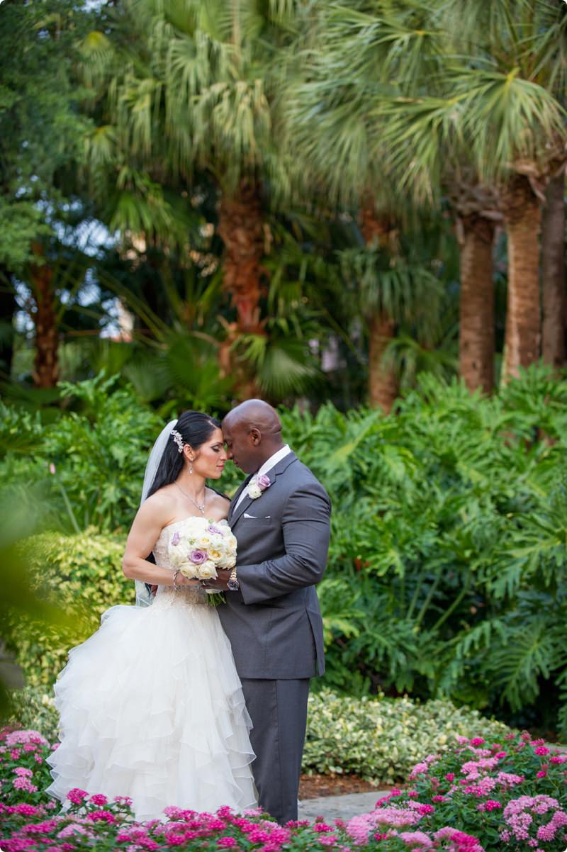 Bride and Groom Outdoor Wedding Portrait | St. Petersburg Wedding Photographer Andi Diamond Photography