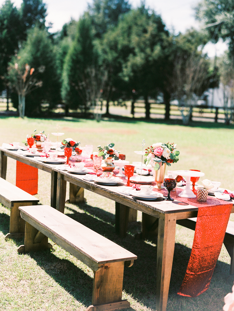 Farm Table Wedding Reception Inspiration | Ever After Vintage Weddings Rentals 