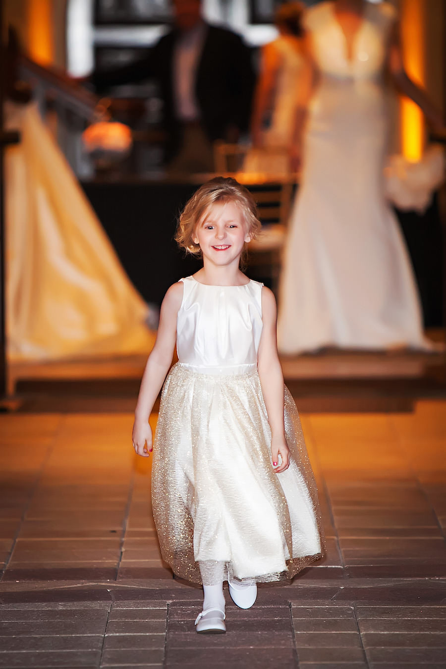 Marry Me Tampa Bay Wedding Week Fashion Show | Flower Girl Dress | Tampa Bridal Salon Isabel O'Neil Bridal | Wedding Photographer Limelight Photography