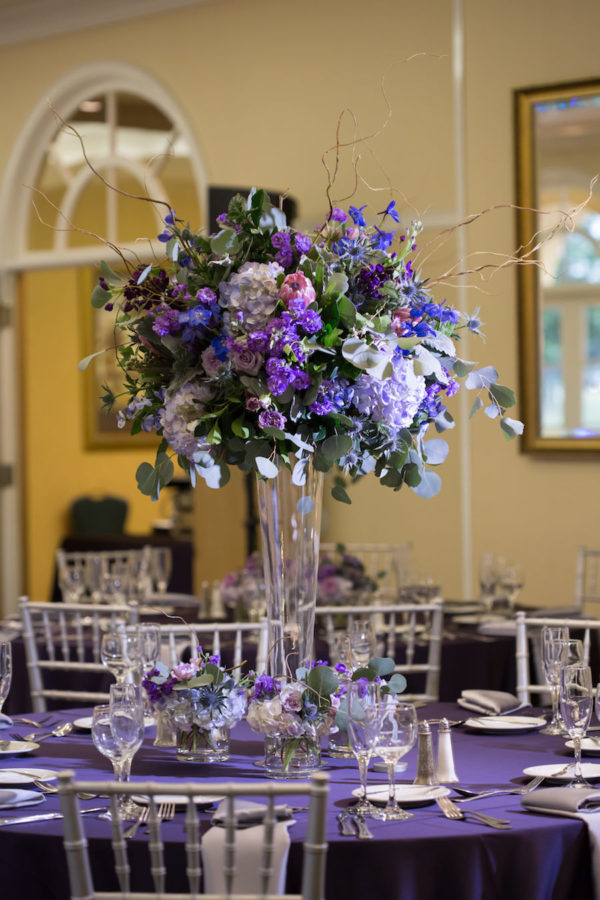 Tampa Palms Golf and Country Club Outdoor Purple & Silver Wedding