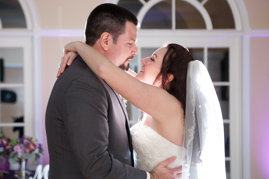 Bride and Groom First Dance at Wedding Reception | Tampa Wedding Photographer Carrie Wildes Photography