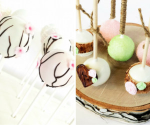 Spring Cherry Blossom and Rustic Wedding Cake Pops | Tampa Wedding Cake Pop Baker Sweetly Dipped Confections