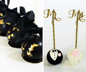 Formal Tuxedo and Wedding Dress Cake Pops | Tampa Wedding Cake Pop Baker Sweetly Dipped Confections