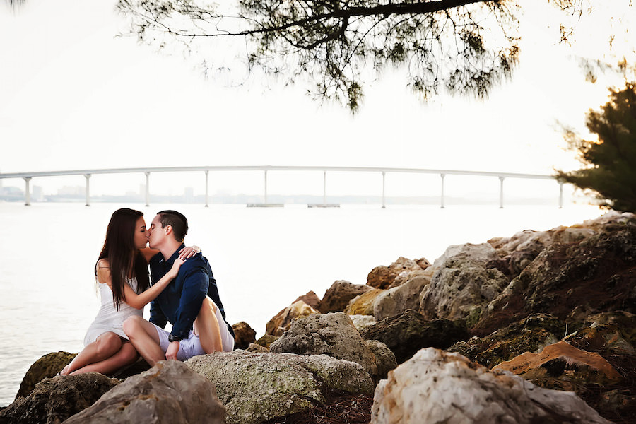 Outdoor, Waterfront Clearwater Sand Key Park Engagement Session