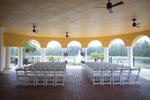 Outdoor, Tampa Wedding Ceremony at Venue Tampa Palms Golf and Country Club | Tampa Wedding Photographer Carrie Wildes Photography