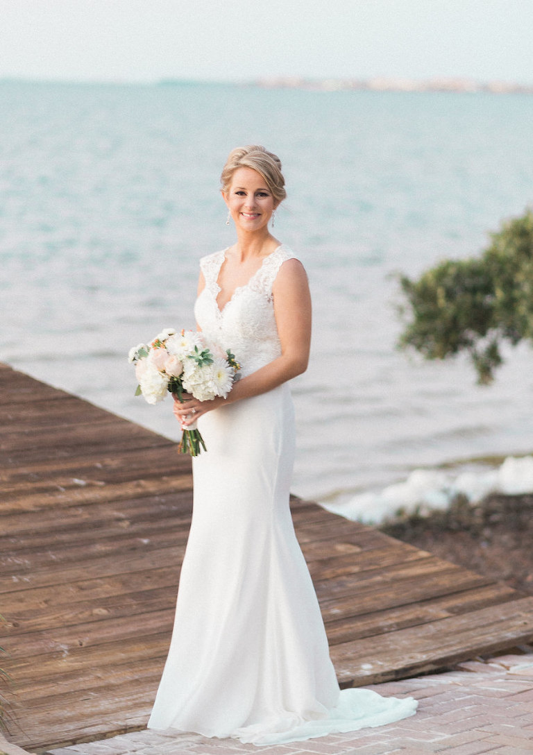 Destination Outdoor Waterfront Tampa  Bay Wedding  