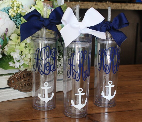 ETSY Personalized Skinny Tumbler | Useful Bridal Party Gift Ideas