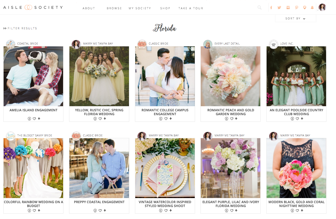 Wedding Blog Inspiration from the Aisle Society