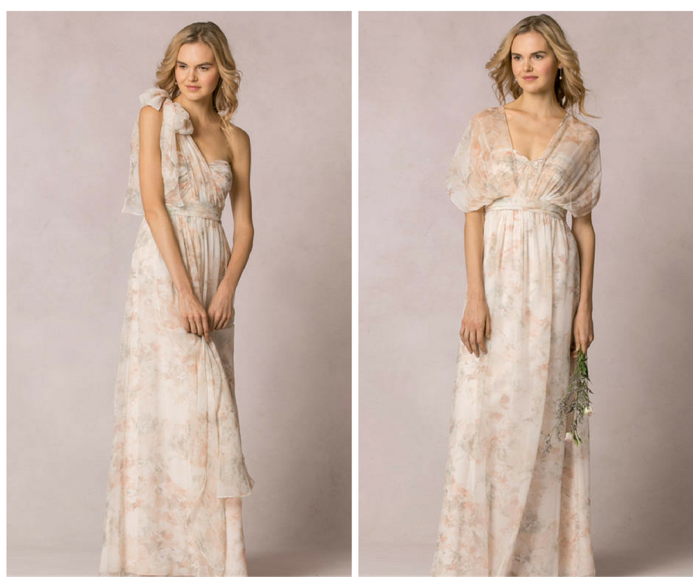 Jenny Yoo Nyla Print Watercolor Convertible Bridesmaid Dress at Bella Bridesmaids Tampa