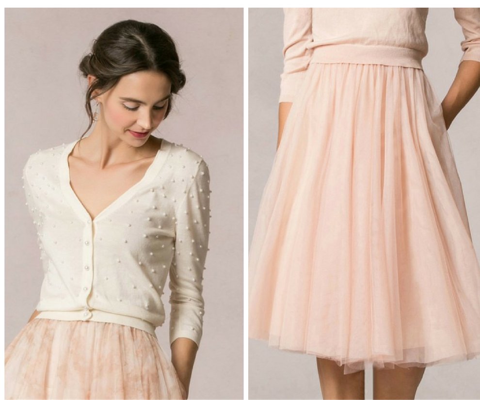 Jenny Yoo Separates Blush Pink Bridesmaids Dresses