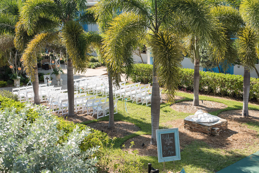 St. Petersburg Beach Wedding Ceremony Decor