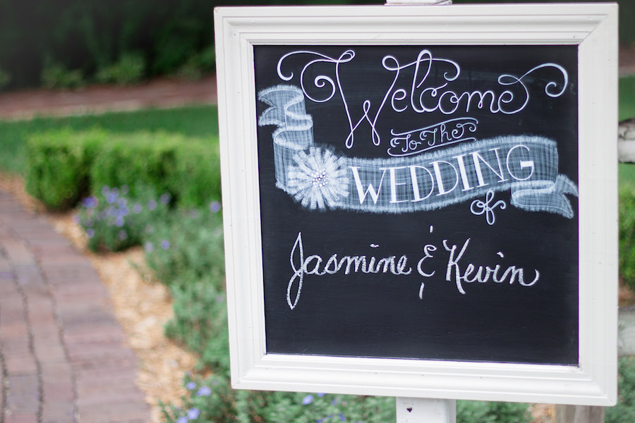 Chalkboard Welcome Wedding Sign