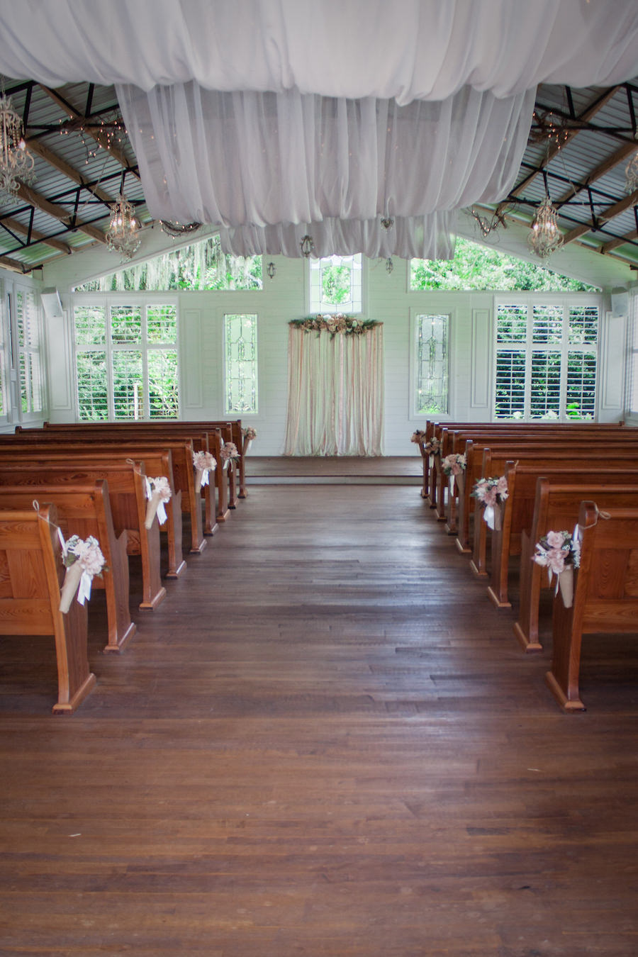 Indoor, Church Wedding Ceremony at Tampa Bay Wedding Venue Cross Creek Ranch