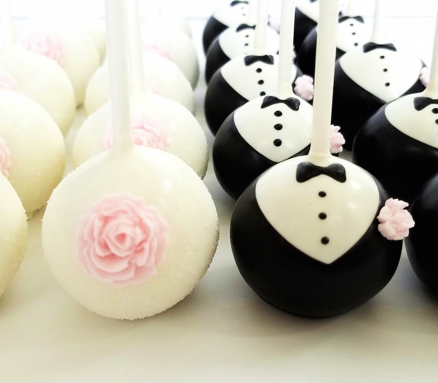 Bride And Groom Custom Wedding Cake Pops Custom Cake Pop Wedding