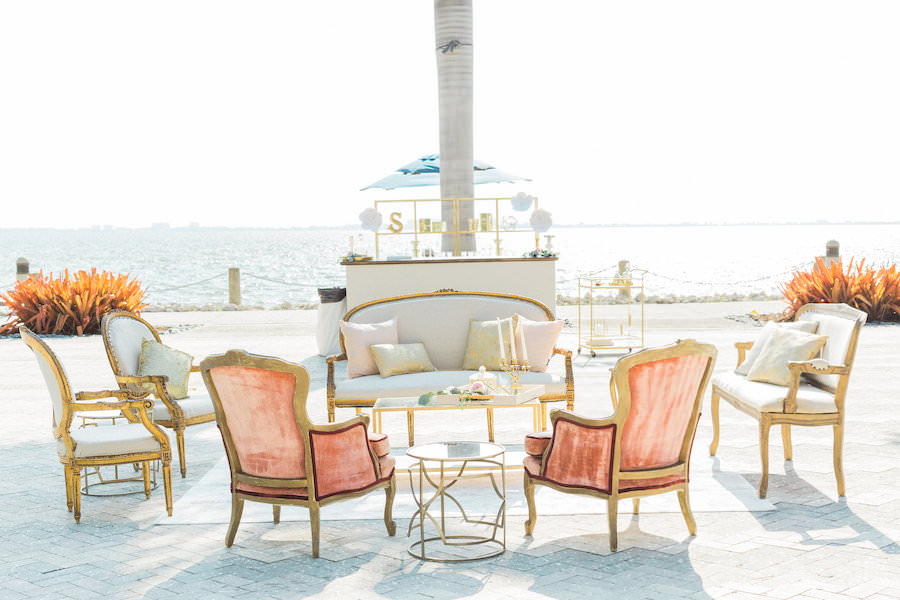 Outdoor Wedding Ceremony Seating | Tampa Bay Vintage Wedding Furniture and Rentals | The Reserve Vintage Rentals