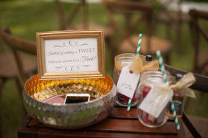 Instead of Sending A Tweet, Trade your Phone For A Treat | Unplugged Wedding Ideas | Southern Wedding Inspiration