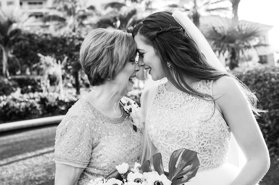 Mother of the Bride and Bride Wedding Day Portrait | Clearwater Beach Wedding Hair and Makeup Artist Michele Renee The Studio
