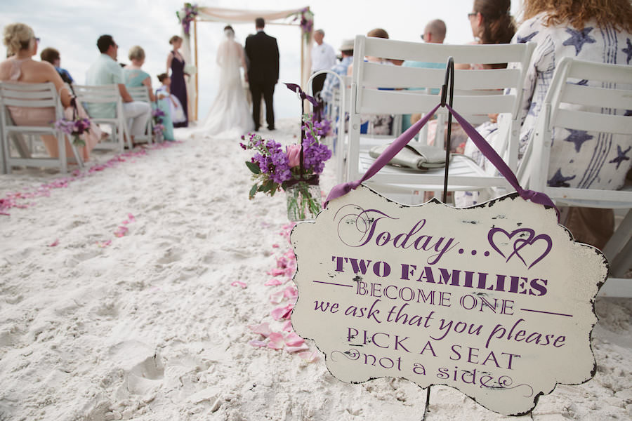 Purple Destination Clearwater Wedding | Hilton Clearwater Beach