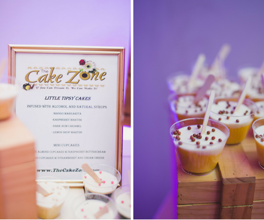 Little Tipsy Cake Wedding Dessert Favors Rum Cake | Sarasota Wedding Photographer Roohi Photography