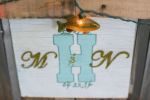 DIY Florida Nautical and Fishing Inspired Wedding Decor with Monogram