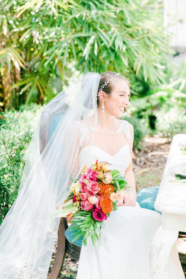 Pink And Green Lilly Pulitzer Inspired, Tropical Wedding Styled Shoot ...