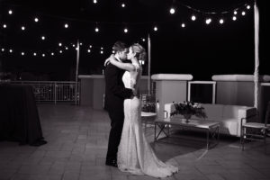 Bride and Groom First Dance | Clearwater Beach Wedding Venue Hyatt Regency | Wedding Planner Special Moments Event Planning | Market Lighting by Gabro Event Services | Djamel Photography