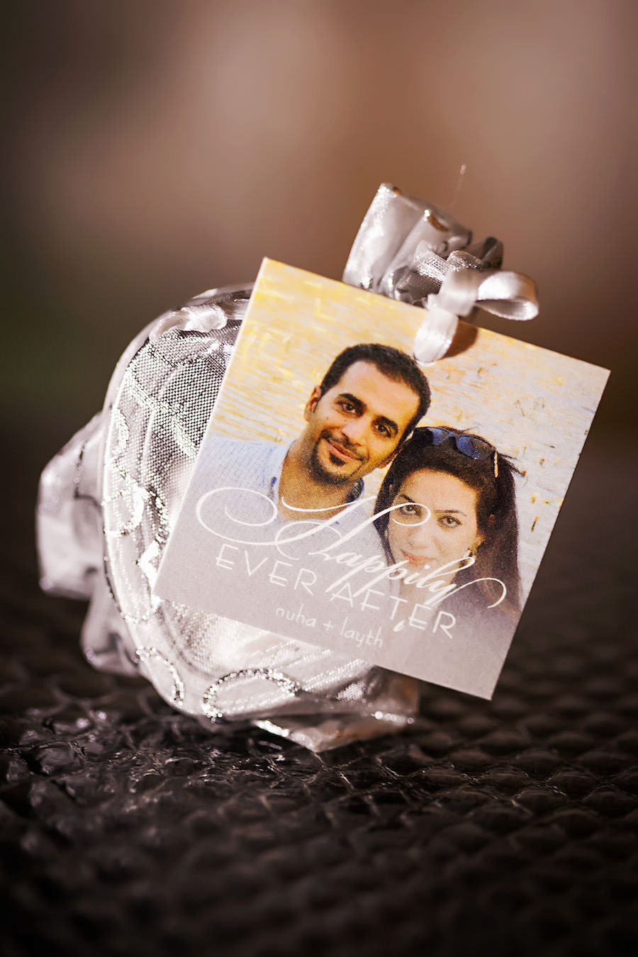 Engagement Wedding Photo Favor Happily Ever After Stationery Card