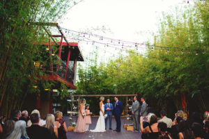 Industrial Chic Outdoor Wedding Ceremony at St. Petersburg Wedding Venue NOVA 535 | Wedding Planner Special Moments Event Planning