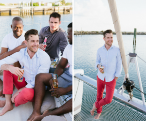 Bahamas Destination Beach Caribbean Groomsmen Boating and Fishing Excursion | Aisle Society Weddings Abaco Beach Resort