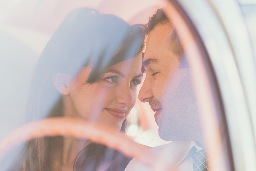 Tampa Vintage Car Wedding Engagement Session Portraits