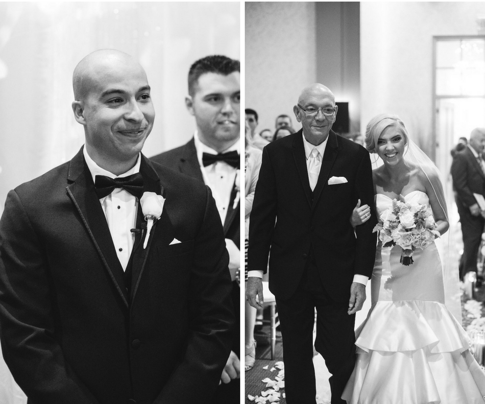Groom's Reaction to Seeing Bride on Wedding Day