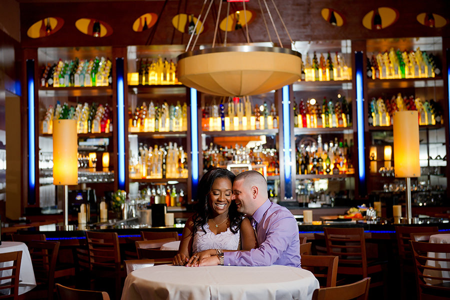 Bar Restaurant Engagement Photo Session | Tampa Bay Wedding Photographer Andi Diamond Photography
