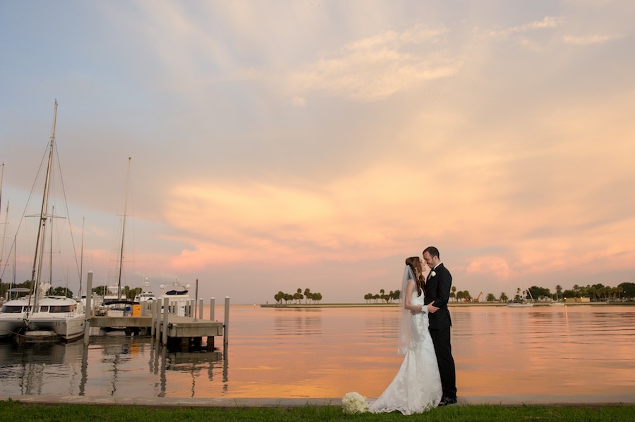 Modern, White and Silver St. Pete Ballroom Wedding | Vinoy Renaissance