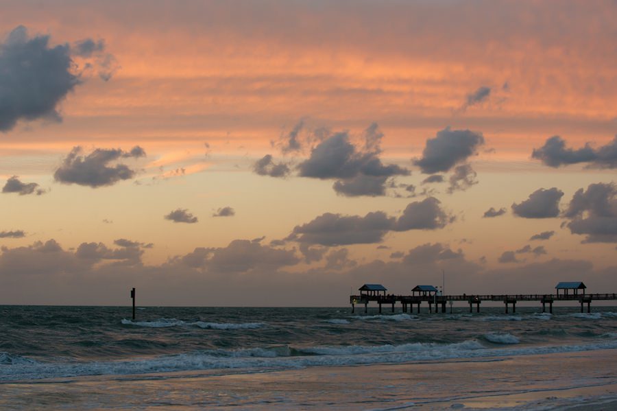 Sunset Wedding Portrait | Clearwater Beach Wedding Venue Wyndham Grand | Andi Diamond Photography