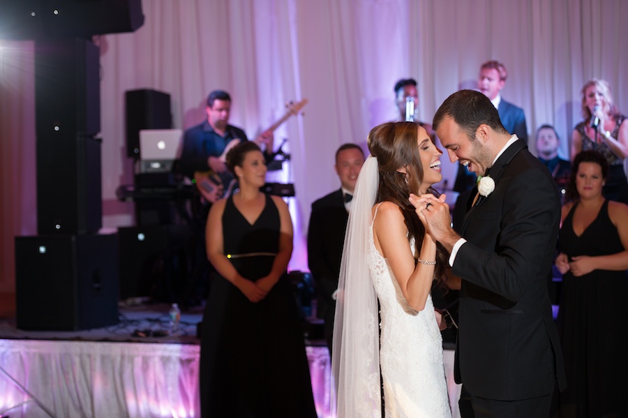 Bride and Groom First Dance Wedding Day Portrait