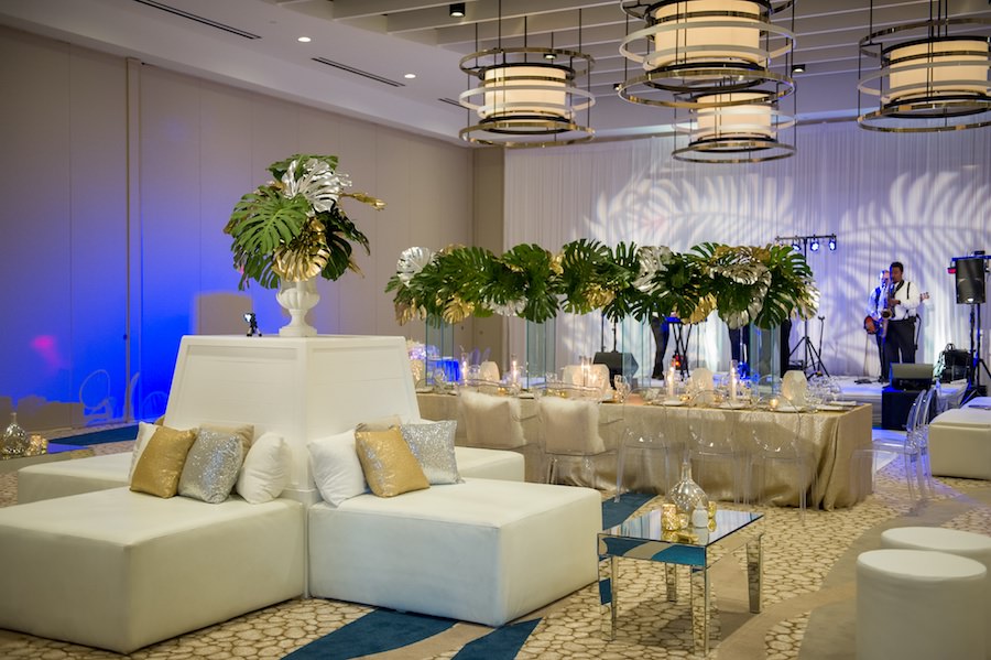 Modern Gold Ballroom Styled Wedding Shoot | Wyndham Grand Clearwater Beach