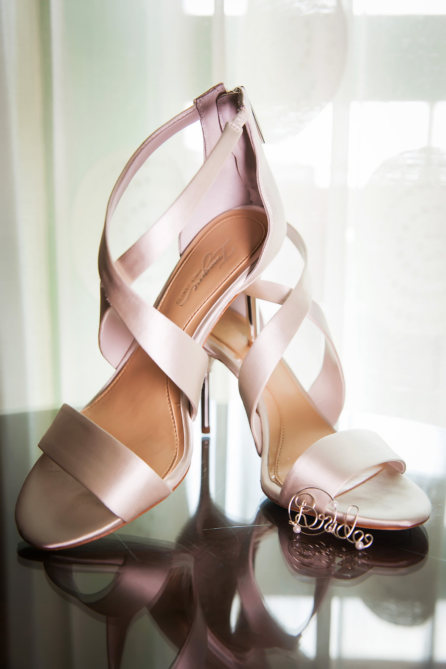 Blush Pink Satin Wedding Shoes