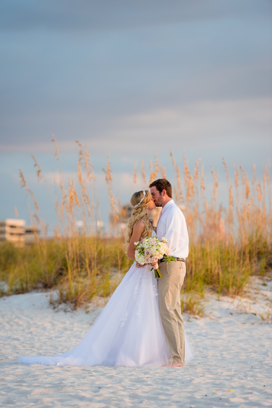 St. Pete Beach Bride and Groom Wedding Portrait | St. Pete Beach Florida Wedding Portrait | Tampa Wedding Photographer Kera Photography