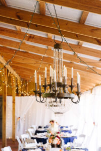 Outdoor Wedding Reception with Chandelier at Barn Wedding Reception | Rustic, Tampa Bay Barn Wedding Reception Venue Cross Creek Ranch