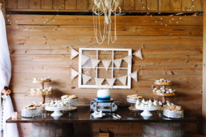 Rustic Wedding Reception Dessert and Cake Table | Tampa Bay Wedding Bakery Alessi Bakeries