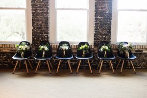 Ivory and Blue Floral Wedding Bouquets with Greenery