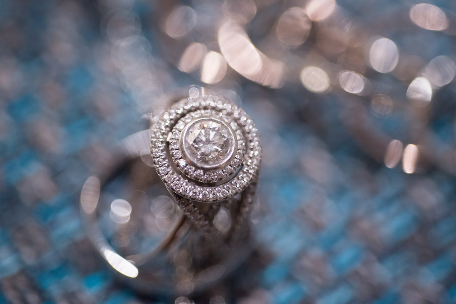 Bridal Jewelry: Engagement Halo Wedding Ring