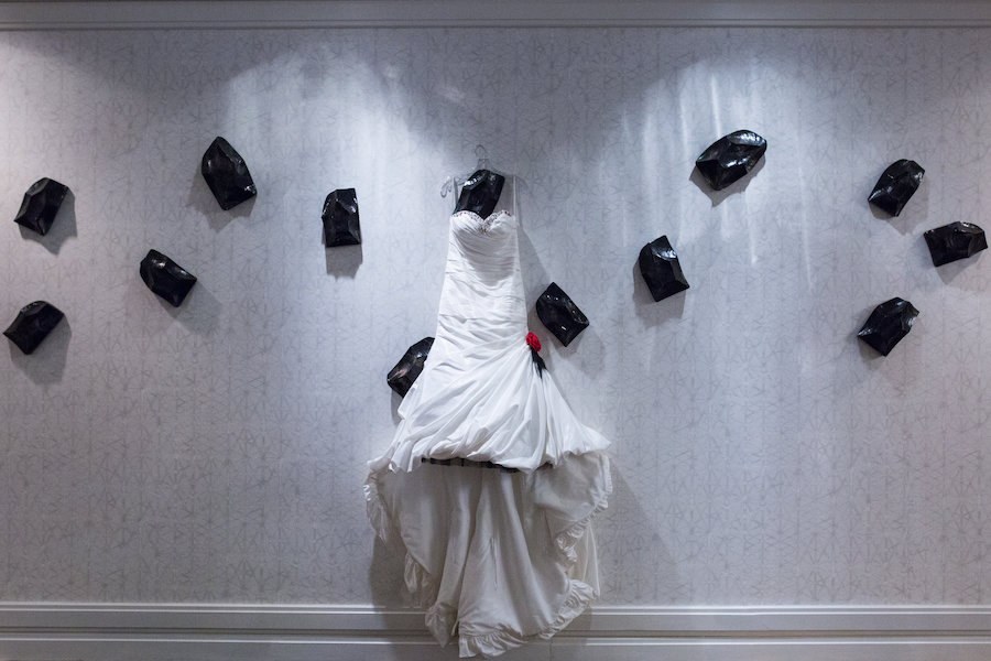 Strapless,Sweetheart Wedding Dress with Rhinestones