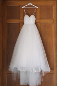 White, Tulle Wedding Gown with Sweetheart Neckline