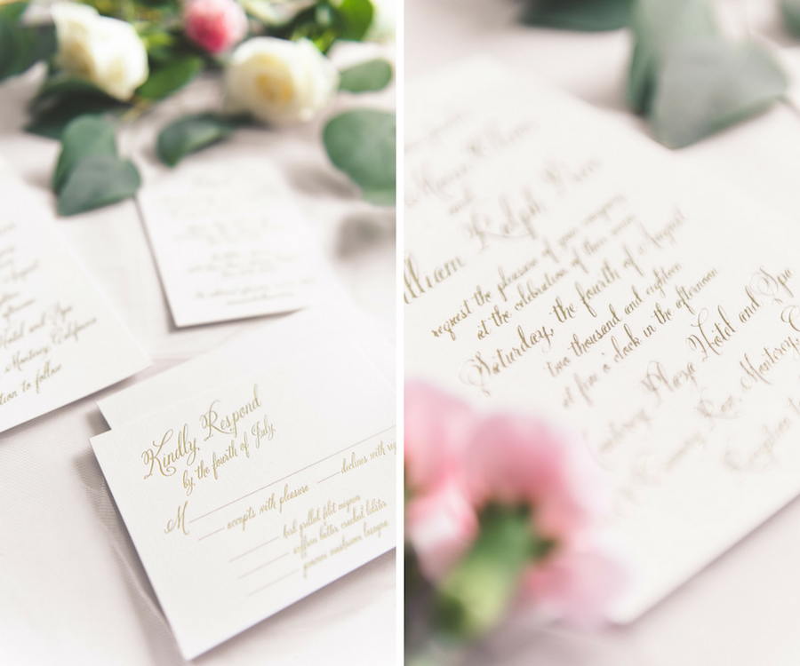 Elegant, Traditional Calligraphy Style Wedding Invitation & Stationery Inspiration & Trends | Free Sample Kit and Discount Coupon Code to Wedding Paper Divas