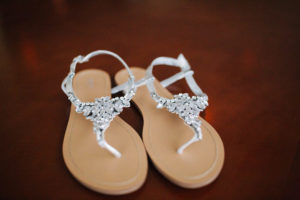 Silver Rhinestone Bridal Sandals