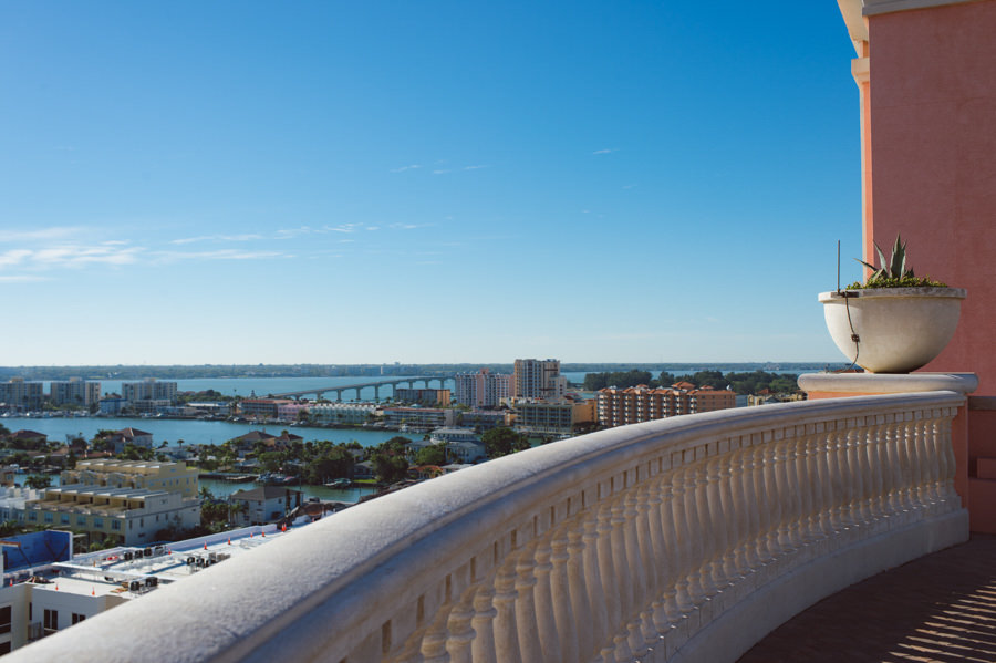 Balcony View from the Hyatt Regency Clearwater Beach Wedding Venue